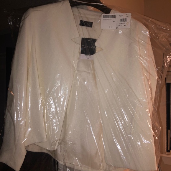 Topshop Jackets & Blazers - TopShop Cropped Notch Blazer